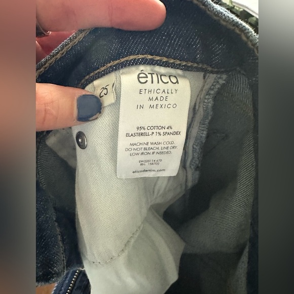 Etica | Tyler Vintage Straight Jeans in Chrome Diopside - Picture 10 of 11